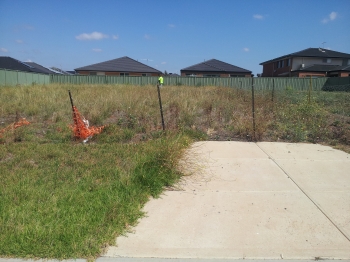 Vacant block before 2