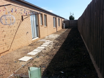 Weeding sideway after